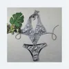 Yisiman 2024 Nuovo sgello shiny shiny bikini decorazione da donna con un pezzo