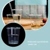 Wegwerpbekers rietjes 100 stks kopje plastic koffie thee water transparant 180 ml verpakking biertheethecks drinkbenodigdheden