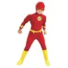 Childrens Flash Cosplay Kostuum Halloween Party Dress Up Boy Anime Hero Karakter