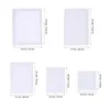 10 pièces cadre de peinture en bois coton blanc cadre de toile tendue pour dessin peinture bricolage toile peinture fournitures 240318