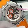 Swiss AP Wrist Watch Royal Oak Offshore Series Precision Steel Automatic Machinery 42mm Date Display Timing Function Mens Watch Precision Steel 26175ST