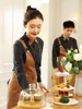 2023 Spring/Autumn Coffee Shop High Quality Work Shirt+Brown Apr Set Cake Milk Tea Shop Staff Work Clothing Wholesales Uniform U7Li#