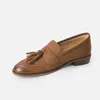 Casual Schuhe Etro Stil Frauen Wohnungen Frühling Herbst Slip Auf Schaffell Echtes Leder Vintage Flache Runde Zehe Basic Loafers mit Ferse R