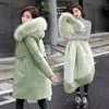 Parka Veste Femme Coréenne Femme Hiver Doudoune 2023 Parka Grande Taille Manteaux De Plumes Chaud Cott Veste Épaisse Femme Manteau e0XX #