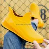 Boots Fashion Rain Boots Men Women Waterproof Ankle Rainboots Colour Water Shoes Fishing Washing Outdoor Rain Shoes Man Overshoes New