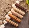 Creative wooden strip key chain beech simple men and women wooden creative key chain gifts