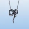 Pendant Necklaces Stainless Steel Snake Necklace Black Metallic Chain For Men Women Gothic Punk Hip Hop Style Cool Animal Serpent 3183