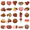 Gift Wrap 50/100Pcs INS Novelty Cartoon Cute Kawaii Chocolate Stickers PVC Waterproof Decals For Kids Boys Girls Toys Gifts
