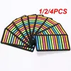 Gift Wrap 1/2/4PCS Colored Sticker Transparent Fluorescent Index Flag Label Stickers For Page Marking Program School Office Supplies