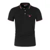 2024 neue Sommer Mode Polo Shirt männer casual kurzarm flip kragen slim fit joggen fitness männer T-shirt