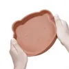 Tasses Vaisselle Ustensiles Assiette à dîner pour enfants Vaisselle Vaisselle en silicone de qualité alimentaire non toxique et insipide Vaisselle à ventouse ours de dessin animé 240329