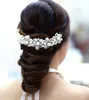 Weiße Perle Kristall Haarnadel Stirnband Braut Kopfschmuck von Hand Hochzeit Dr Hochzeit Haar Zubehör und Schmuck O4yA #
