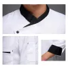 Camisa do chef do restaurante, jaqueta de cozinha do hotel, homens, mulheres, uniforme de cozinheiro, padaria, café, garçom, roupas de trabalho x6it #