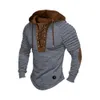 men's Hoodie Pleated Shoulder Tie Drawstring Color Block Hooded Slim Fit Stretch Lg Sleeve Retro Men's Daily Top b3uG#