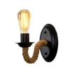 Wall Lamp Rope Retro American Country Light Sconce Beside Lighting Stairs Vanity Indoor Lamps Living Room Loft