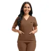Clinic Nurse Work Clothes Unisex Scrub Set Medical Uniform Beauty Sal Dental Surgical Suit Phcy Doctor Overalls Workwear C7YJ#