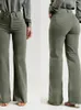 Женские джинсы, женские широкие брюки с карманами на средней талии, уличные брюки с грубыми краями, однотонная уличная одежда, на молнии, на плоской подошве, слегка растягивается