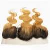 Human Hair Wefts With Closure Stberry Blonde Ombre Peruvian Weaves Frontal Body Wave 1B 27 Honey 3 Bundles Lace Drop Delivery Products Otta6