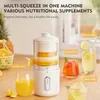 Juicers Wireless electric juice dispenser for home use convenient orange squeezing machine slow speed juice dispenser USB charging juice separatorL2403