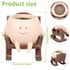 Garden Decorations Smiling Plant Pot Resin Succulent Planter With Drainage Hole Cute Pots Creative Sit Rocking Chair For