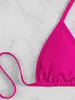 Kvinnors badkläder 5st sexiga bikini set kvinnor tvådelar set baddräkt bulk föremål strand bikinis kläder sommar badkläder mode fasta m11377