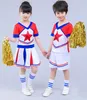 Cheerleaderki dla chłopców dla chłopców szkolne mundury dopingują mundury drużynowe pentagram konkurencyjne zestawy kostiumów dziewczęta cheerleaderek m6zv#