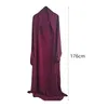 Vêtements ethniques Robe de prière Femmes Arabe Islamique Tenues Vêtements de couverture complète avec vêtement Hijab Kaftan Turc Islam Robes Robe musulmane