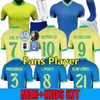 S-4xl 2024 Brasile Soccer Jersey Neymar Jr Brasil Casemiro National Team G.Jesus P.Coutinho Home Away Men Kids L.Paqueta T.silva Marcelo Vini Jr Daiformi della camicia da calcio