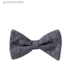 Bow Ties Plaid Bow Towię Jacquard Mens Factory Factory Bezpośrednie dostawę Shengzhou Polka Dot Mens Town Y240329