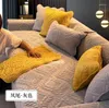 Чехлы на стулья, 6 цветов, чехол для дивана для гостиной, толстый плюшевый теплый полотенце, подушка, современное угловое сиденье, универсальный чехол, коврик