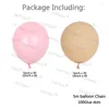 Party Decoration 162pcs Apricot Balloons Set Macaron Baby Pink Garland Arch Birthday Decors Supplies Shower Air Globos Wedding Decor