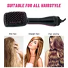 Hårtork 2 i 1 Electric ion Blow TangleFree One Step and Volumizer Straightener Curler Comb Brush 240329