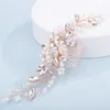 Fi Sier Gold Rhineste Pearl Bridal Hair Comb Handmade Crystal Wedding Hair Accores kopstuk voor vrouwen feest tiaras k8uo#