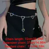 Ceintures de chaîne de taille ceinture en forme de coeur en métal ceinture pour femme ceinture de robe strass chaîne de ventre en cristal Y240329