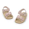 Sandales 2021 nouveau bébé chaussures d'été infantile antidérapant doux plat garçons filles nouveau-né sandales chaussures en cuir PU respirant enfant en bas âge chaussure 0-18M 240329