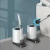 Ensemble de brosses de toilette jetables, éponge rotative sans Angle mort, brosse liquide de nettoyage autonome, accessoires de salle de bains