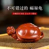 Tea Pets |ore Purple Sand Pet Ferro Tortoise Small Place Fortune Dragon Accessories For Her Table Decoration