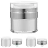 Bottiglie di stoccaggio 3 pezzi Press Cream Jar Barattoli per pompa multiuso Contenitore per lozione vuoto Contenitori per labbra Airless Pp Sub Bottle Travel Creami