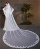 350 cm LG Hoogwaardige bruiloftsluier Twee-laags Speciale Cut Royal Bride Veil met pailletten kant Veil bruiloft