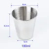 Tassen Untertassen 30/70/180/320 ml Edelstahl Wasser Tasse Kaffee Bier Wein Trinken Für Büro Bar shop Home Drinkware Container