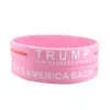 Great Keep America Stock Armbanden Trump Voor President 2024 Siliconen Inspirerende Motiverende Meisje Jongen Polsbandje Amerikaanse Donald Vote Star Gestreepte Armbanden n