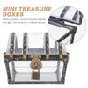 Bottles Candy Box Pirate Treasure Chest Child Girls Toys Pool Plastic Gold Coin Storage Case