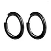 Hoop Earrings Stylish Men's And Women's Stainless Steel Personality Trend Coil Ear Buckle Women