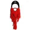 Berets Thick Knit Beard Hat For Teen Handmade Funny Carnival Theater Performances