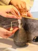 Dispensador de sabão líquido criativo estilo retro banho chuveiro gel garrafa cerâmica tecnologia japonês sala descanso push bomba tipo mão desinfetante