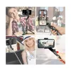 Selfie Monopods FGCLSY 2024 nouveau Bluetooth Selfie bâton de poche cardan stabilisateur support pour téléphone portable monopode support réglable sans fil trépied 24329