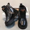 Casual Shoes 2024 Boys Winter Warm Designer Girls Boots Luxury Platform Cowboy Safety Leather Kids Ankle Sneakers