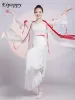 Klassisk dansdräkt Kvinnors andningsbara bredbensbyxor Kinesiska stil Practice Performance Costumes O3SZ#