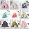 Other Home Storage Organization Cotton Linen Drawstring Bag Flower Plants Printed Christmas Gift Candy Coin Key Storage Pouch Travel Cosmetic Jewelry Organizer Y2