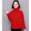 Haut de gamme brillant femmes veste nouveau hiver Parkas femme vers le bas Cott vestes col montant décontracté chaud manteau court vêtements d'extérieur dames n9rS #